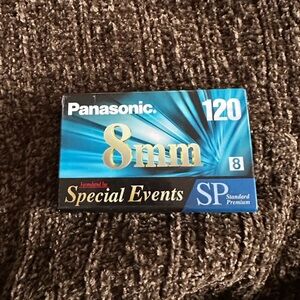 Panasonic 8mm SP Video Tape - Blue and Gold